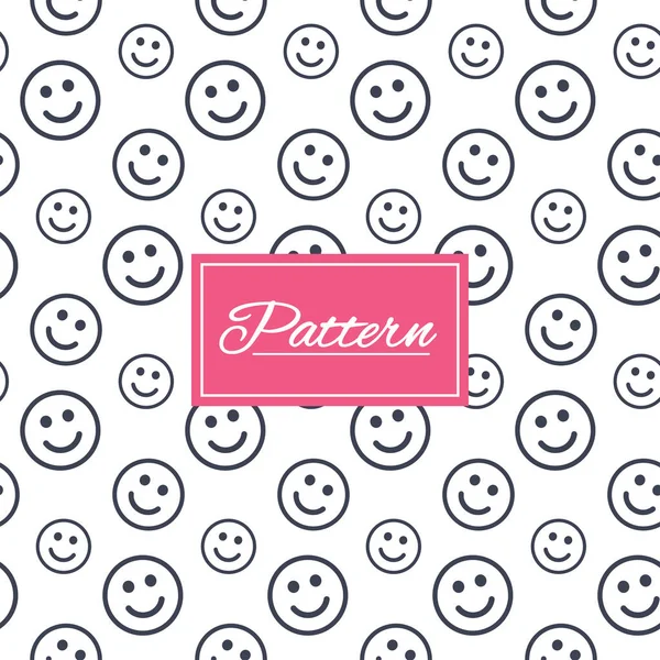 Smile lines seamless pattern. — Stock Vector