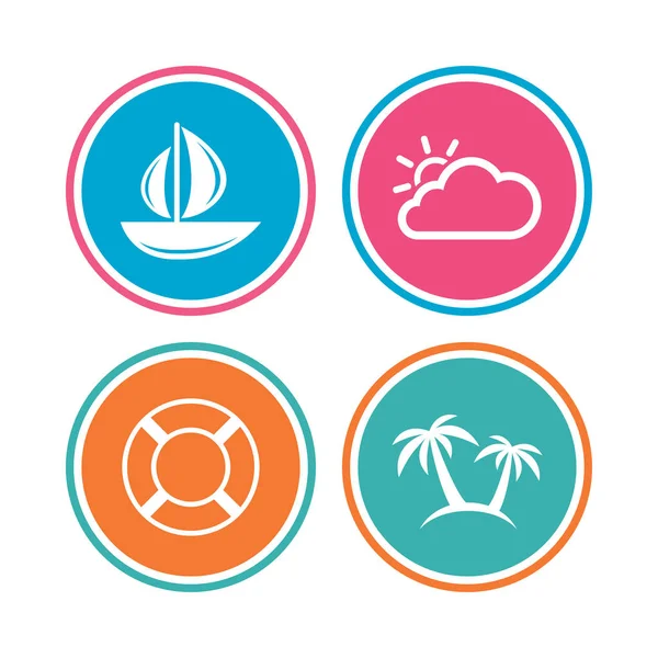 Travel icons set — Stock Vector