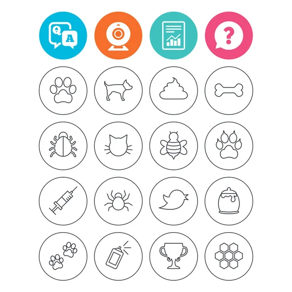 Pets icons set — Stock Vector