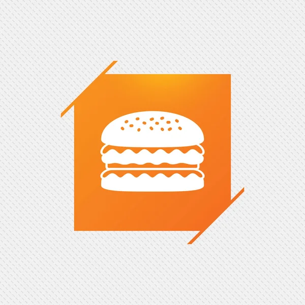 Burger symbole alimentaire . — Image vectorielle