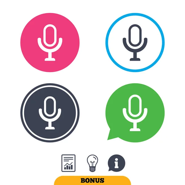 マイクのアイコンを設定 — ストックベクタ