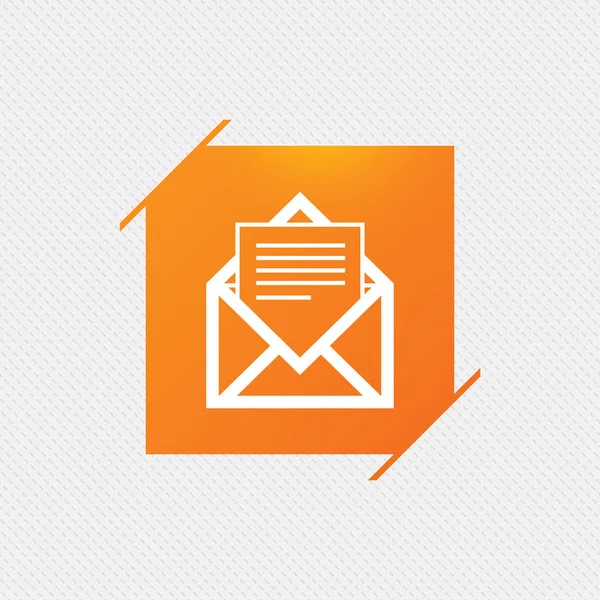 Icône mail. Symbole d'enveloppe . — Image vectorielle
