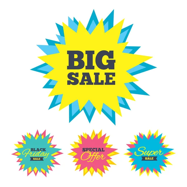 Big sale sign icon. Special offer symbol. — Stock Vector
