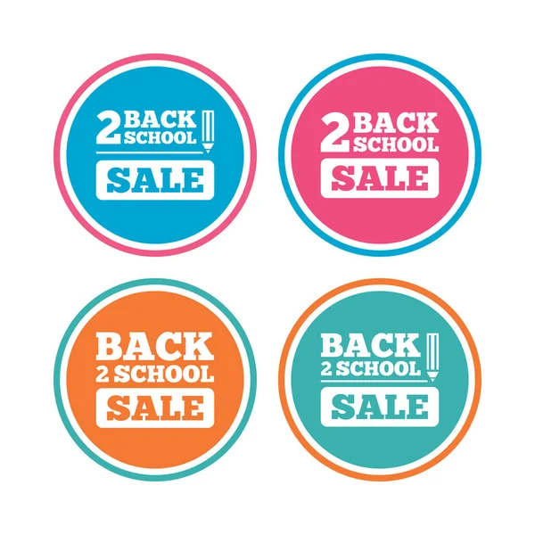 Back to school icons. — Stock Vector