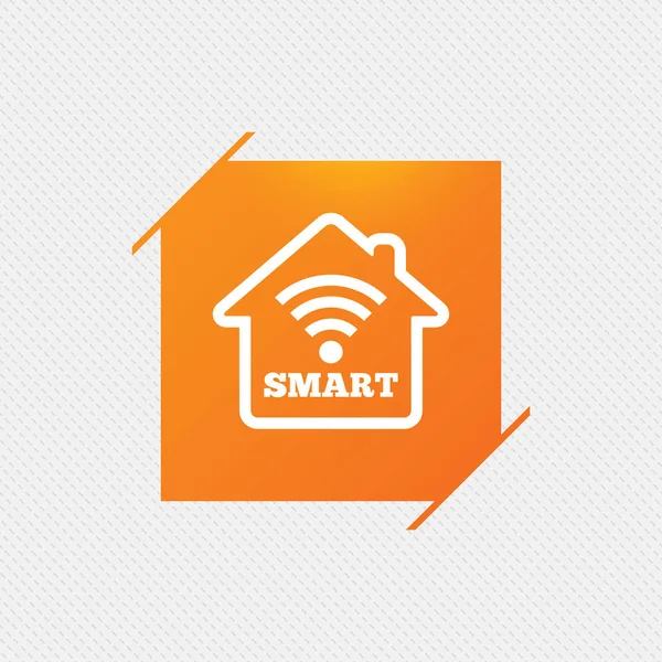 Smart home sign icon. Smart house button. — Stock Vector