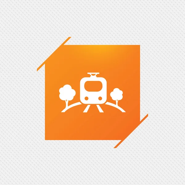 Icono de signo de suelo. Metro símbolo del tren . — Vector de stock