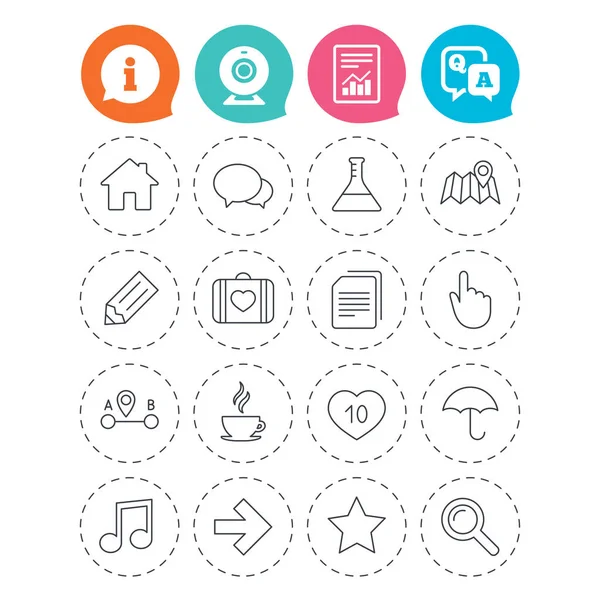 Universal icons. Speech bubble and first aid box. — Stock Vector