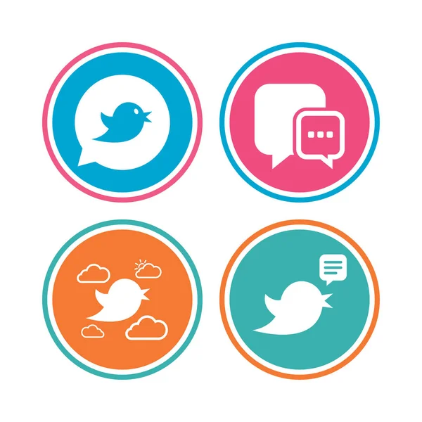 Ikoner för sociala medier — Stock vektor