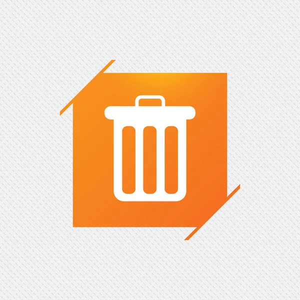 Recycle bin aláírás ikonra. bin-szimbólum. — Stock Vector