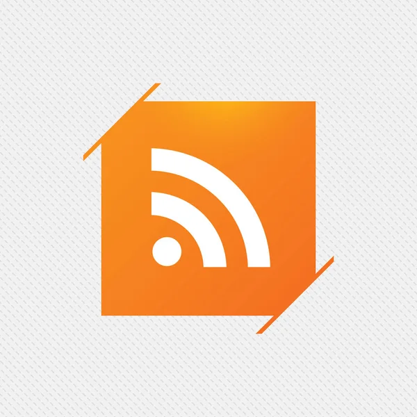 Ícones de sinal RSS. RSS feed símbolo . — Vetor de Stock