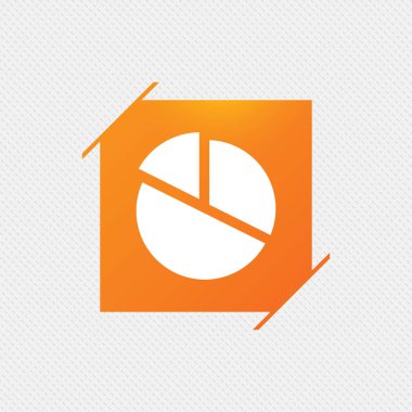 pasta grafiği grafik işareti simgesi. Diyagram düğmesi.