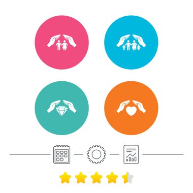 Eller sigorta Icons set