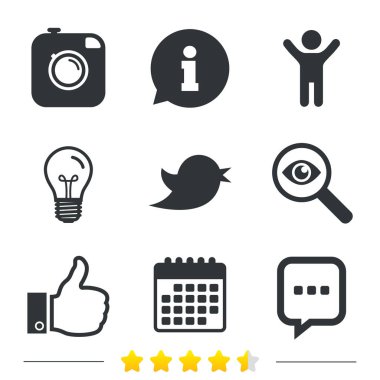 Yenilikçi fotoğraf makinesi. Konuşma balonu gibi sohbet.