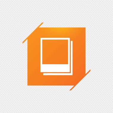 fotoğraf çerçeveleri şablon simgesi. boş fotoğraf.