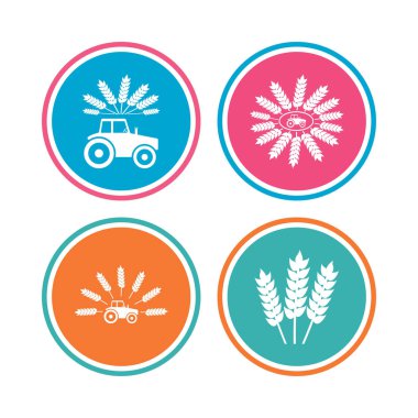 Traktör simgeler. Tarım Tohum Sanayi ulaşım.