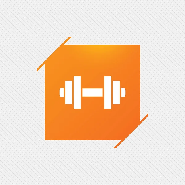 Halter teken pictogram. Fitness symbool. — Stockvector