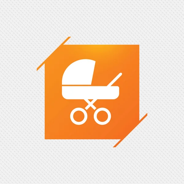 Baby pram sign icon — Stock Vector