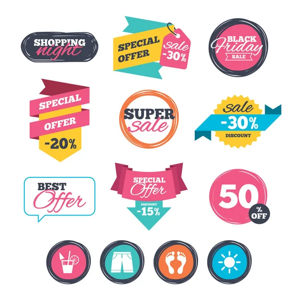 Sale icons set — Stock Vector