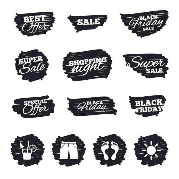 Sale icons set — Stock Vector