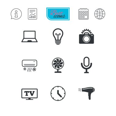 Ev aletleri, aygıt simgeleri. 