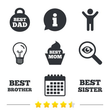 En iyi anne, baba, kutsal kişilerin resmi