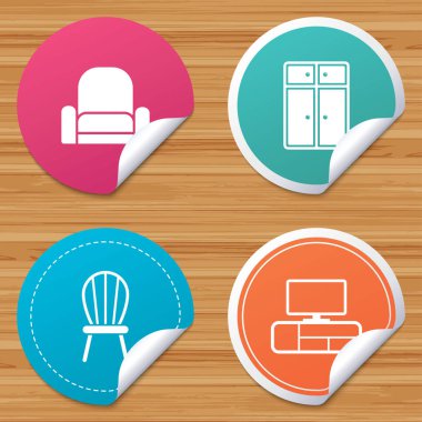 Mobilya basit simgeler