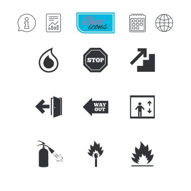 Yangın güvenliği, acil durum simgeleri