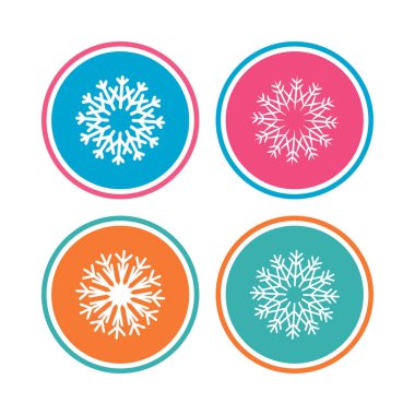 Kar taneleri sanatsal simgeler. Klima.