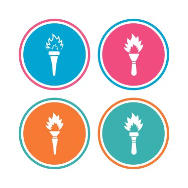 Meşale alevi işareti simgeleri