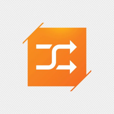 Shuffle işareti simgesi. rastgele sembolü.