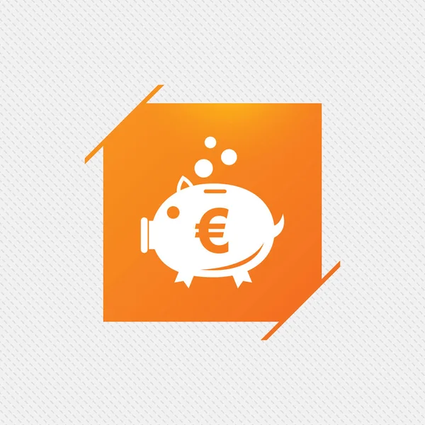 Piggy bank sign icon. Moneybox symbol. — Stock Vector