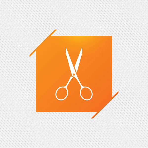 Знак значка парикмахера с ножницами. Портной символ. — стоковый вектор