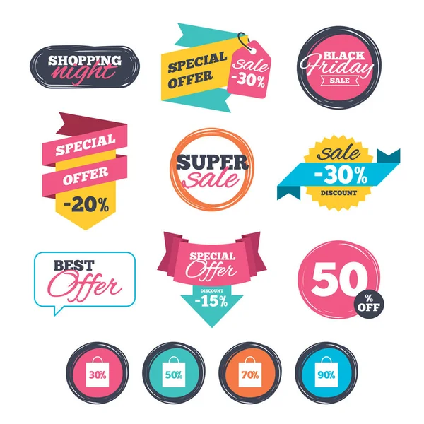 Set de pegatinas de venta — Vector de stock