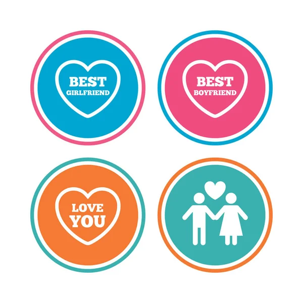 Set of Valentine day icons — Stock Vector