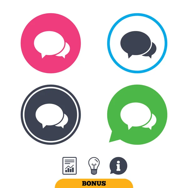 Sprechblasen-Symbol. Chat oder Blogging-Zeichen. — Stockvektor