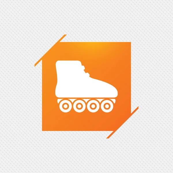 Rolschaatsen teken pictogram. rollerblades symbool. — Stockvector