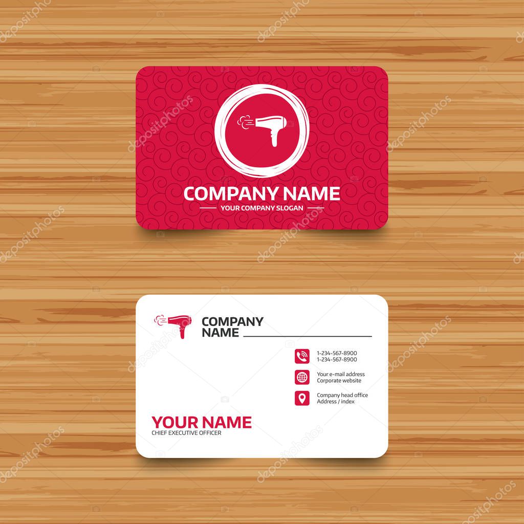 template of business card 
