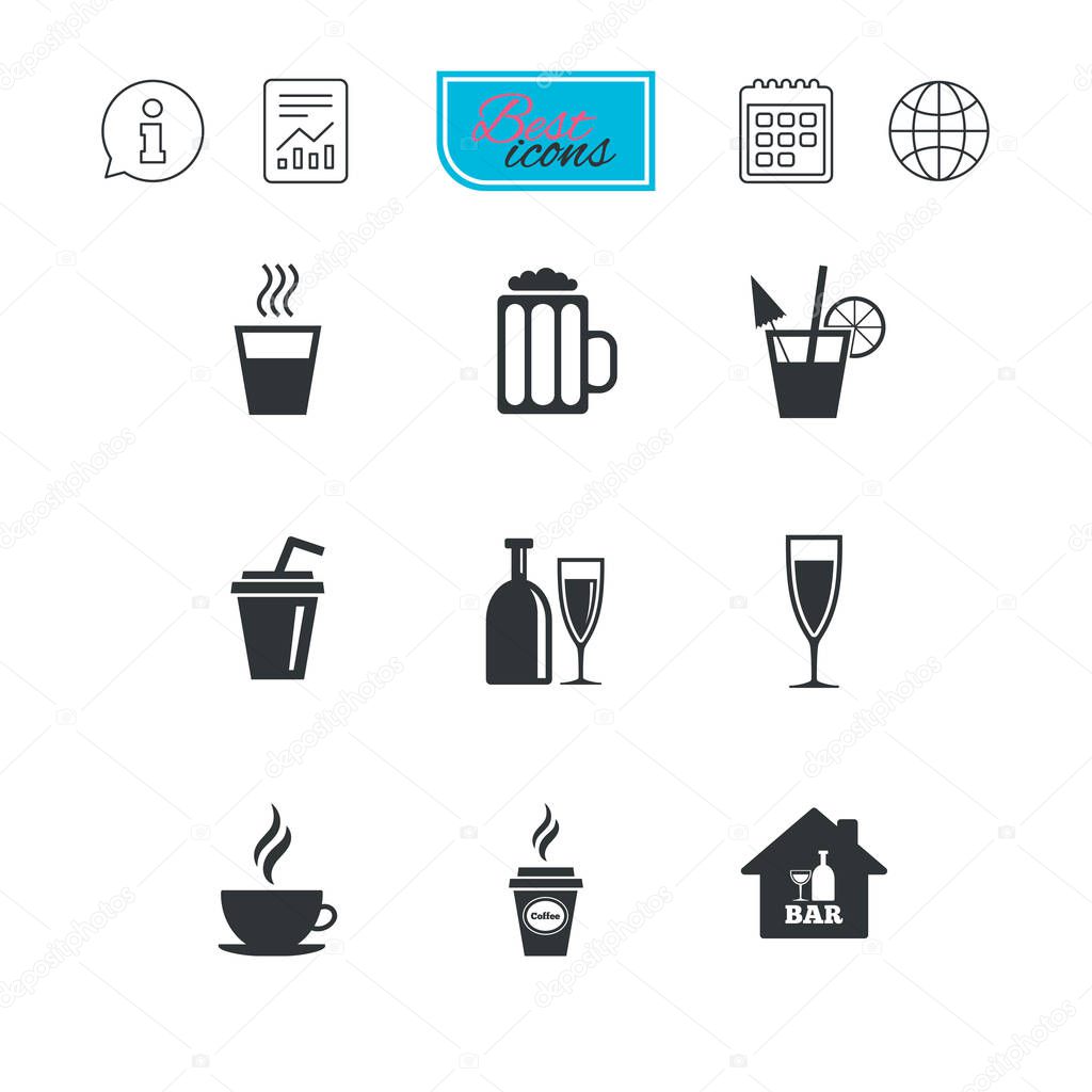 Drinks signs icons