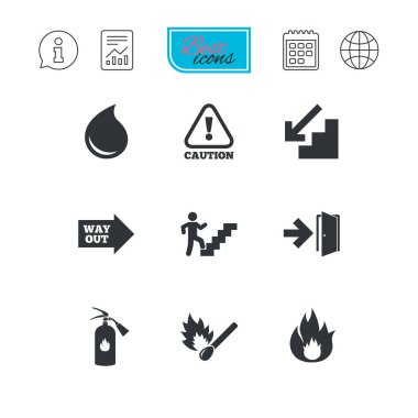Yangın güvenliği, acil durum simgeleri