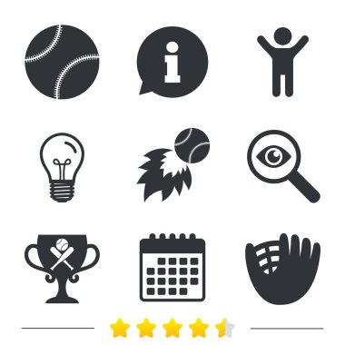 Beyzbol basit simgesi