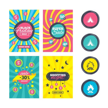 Yangın alev simgeler