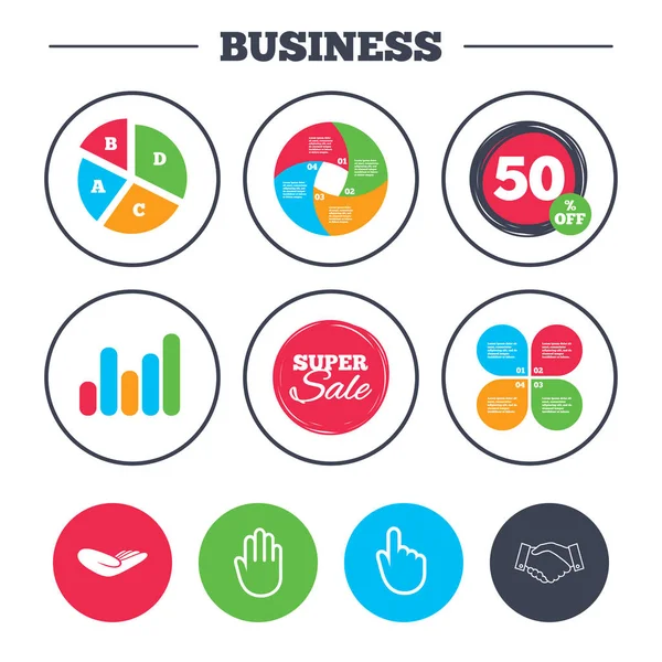 Set of business icons — Stock Vector