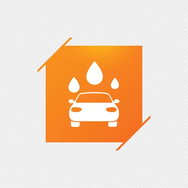 Car wash teken pictogram. automated teller. waterdruppel. — Stockvector