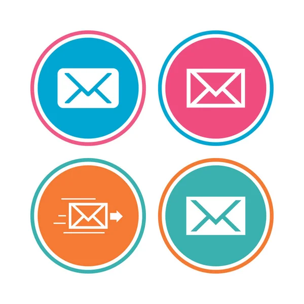 Iconos de sobre de correo. Mensaje símbolos . — Vector de stock