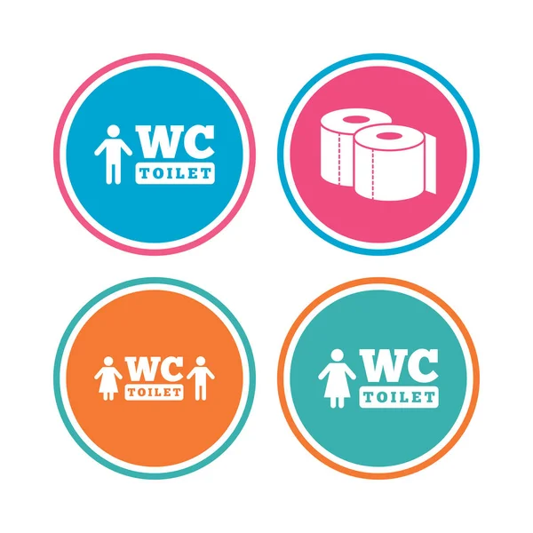 WC toilet icons. — Stock Vector