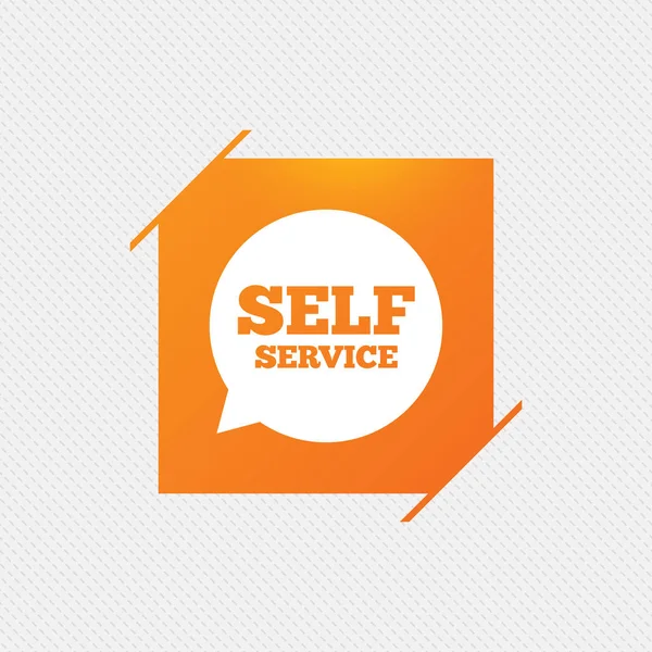 Self service sign icon. — Stock Vector