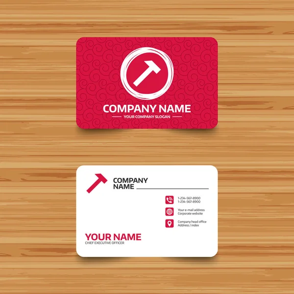 Template of business card — Stock Vector