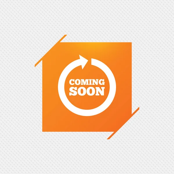 Coming soon icon — Stock Vector