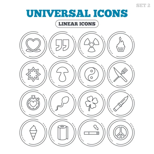 Ikon universal ditata Stok Vektor Bebas Royalti