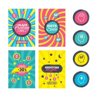 baş beyin ikonları ile